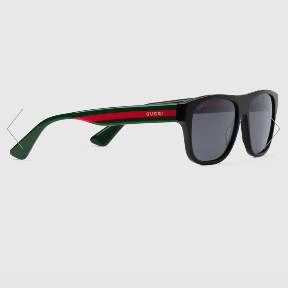 RESERVED Gucci Rectangular frame acetate sunglasses gg034s